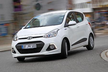 Hyundai I10 Blue 1.0, Frontansicht
