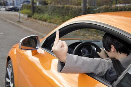 Wütende Autofahrer Wütende Autofahrer