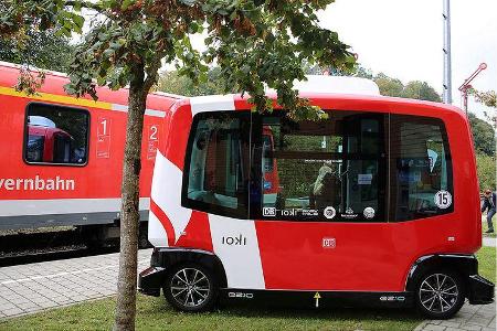 Deutsche Bahn autonomes Shuttle Ioki Bad Birmbach Deutsche Bahn autonomes Shuttle Ioki Bad Birmbach