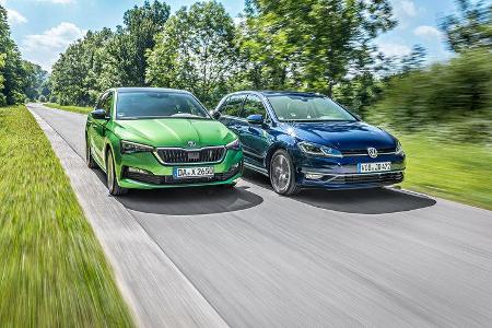 Skoda Scala 1.5 TSI, VW Golf 1.5 TSI, Exterieur