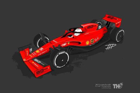 Ferrari - F1-Concept 2021 - Livery by Tim Holmes