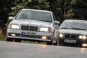 BMW M3 (E36) und Mercedes C36 AMG (W202)