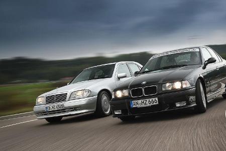 BMW M3 (E36) Limousine Mercedes C36 AMG (W202)