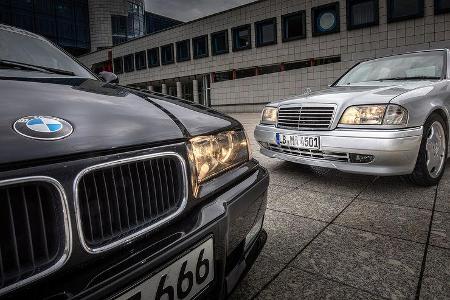 BMW M3 (E36) Limousine Mercedes C36 AMG (W202)