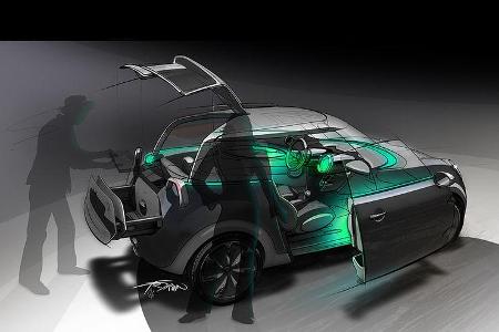 Mini Rocketman Concept, Sketch, Designzeichnung
