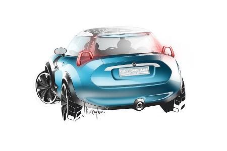 Mini Rocketman Concept, Sketch, Designzeichnung