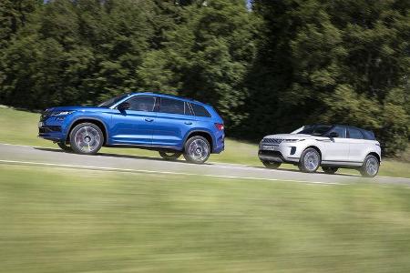 Range Rover Evoque, Skoda Kodiaq RS, Exterieur