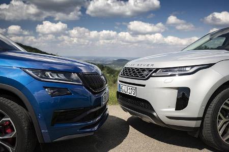 Range Rover Evoque, Skoda Kodiaq RS, Exterieur