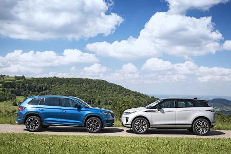 Range Rover Evoque, Skoda Kodiaq RS, Exterieur