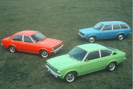 Opel Kadett C, Limousine, Caravan und Coupé, 1973-1979