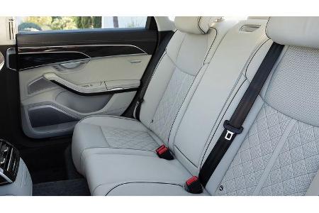 Audi S8 (2019), Fond, Rücksitze