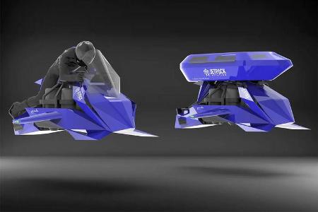 Jetpack Aviation Recreational Speeder Fliegendes Motorrad.