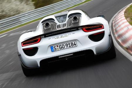 Porsche 918 Spyder, Heckansicht