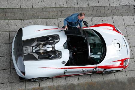 Porsche 918 Spyder, Draufsicht, von oben
