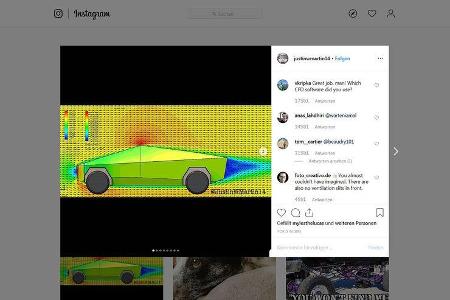 11/2019, Tesla Cybertruck CAD-Simulation