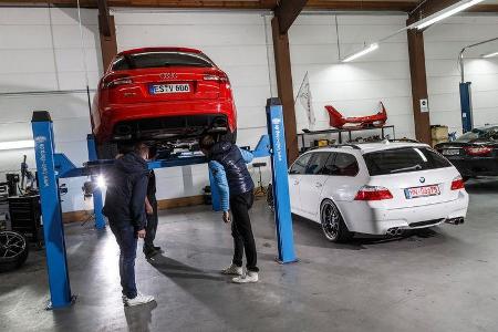 Audi RS 6 Avant, BMW M5 Touring, Werkstatt