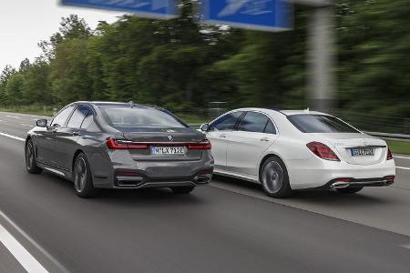 BMW 745e, Mercedes S 560 e, Exterieur