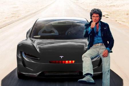Tesla Roadster David Hasselhoff