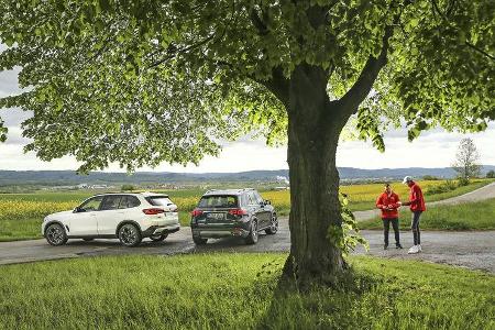 BMW X5 xDrive 30d, Mercedes GLE 350 d 4Matic, Exterieur