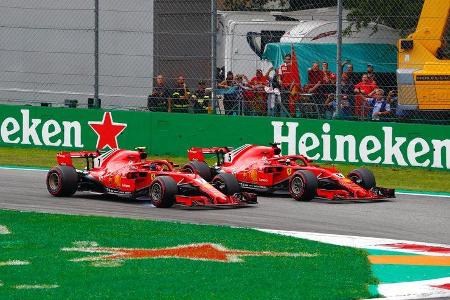 Kimi Räikkönen - Sebastian Vettel - Ferrari - Formel 1 - GP Italien - 02. September 2018