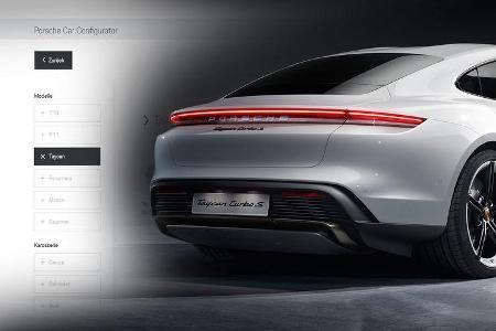 Porsche Taycan Turbo S Konfigurator Aufmacher