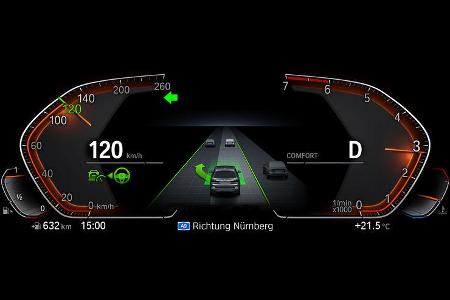 09/2019, BMW Driving Assistant Professional Kombiinstrument