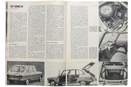 Renault 16, Alter Artikel