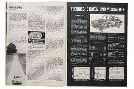 Renault 16, Alter Artikel