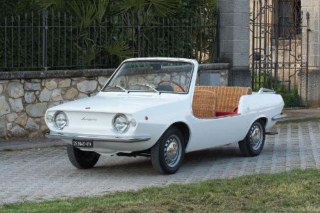 Michelotti designte den Fiat 850 Spiagetta. Nur etwa 80 Stück sollen gebaut worden sein, eins gehörte Jaqueline Kennedy Onas...