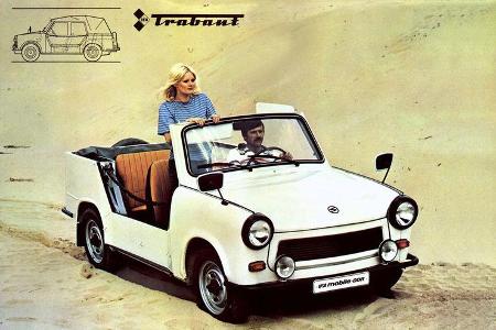 Den Trabant gab es zunächst für die NVA als Tramp. Doch auch zivile Versionen wurden verkauft.