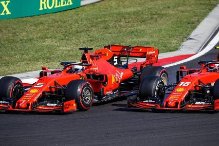 Vettel - Leclerc - GP Ungarn 2019 - Budapest - Rennen