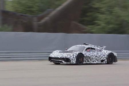 12/2019, Mercedes-AMG One mit Lewis Hamilton