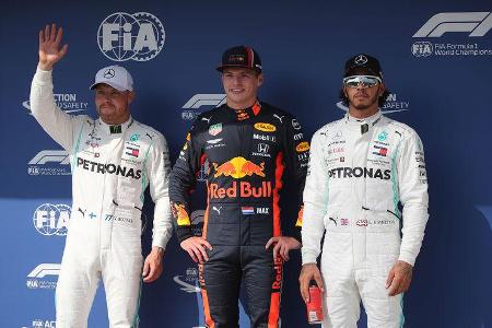 Bottas - Verstappen - Hamilton - GP Ungarn 2019 - Budapest - Qualifying