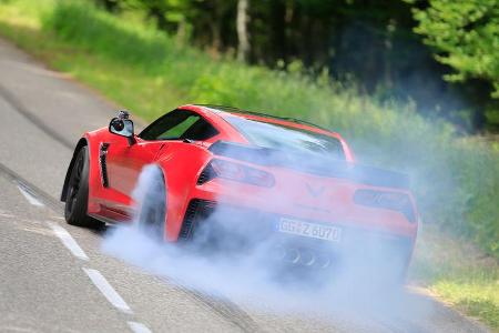 Chevrolet Corvette Z06, Burnout