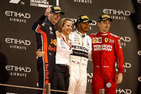 Verstappen - Hamilton - Leclerc - GP Abu Dhabi 2019 - Rennen