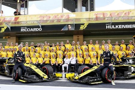 Renault - Teamfoto - GP Abu Dhabi 2019 - Rennen