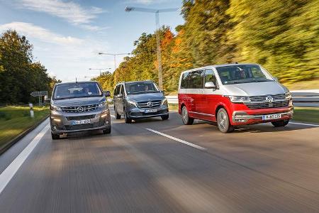 Mercedes V 300 d LANG, Opel Zafira Life M 2.0 D, VW T6.1 Multivan 2.0 TDI, Exterieur