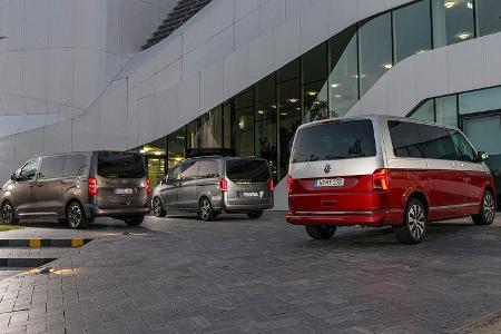 Mercedes V 300 d LANG, Opel Zafira Life M 2.0 D, VW T6.1 Multivan 2.0 TDI, Exterieur