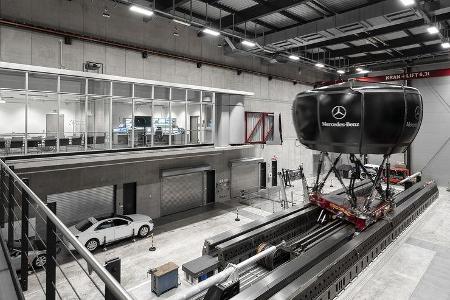 Mercedes Fahrverhaltensentwicklung, Simulator aussen