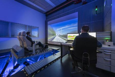Mercedes Fahrverhaltensentwicklung, Simulator innen
