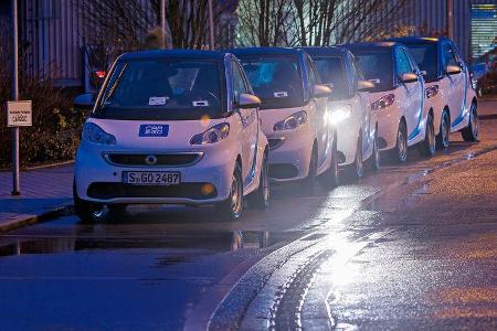 Car2go-Auto, Impression, Tagesablauf
