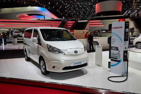 Nissan e-NV200 Elektroauto, Genfer Autosalon, Messe, 2014