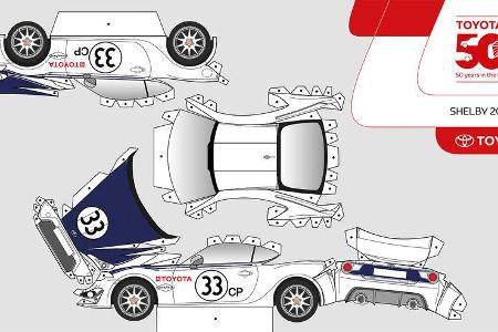 Toyota GT86 Papercraft