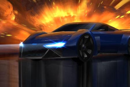 Audi RSQ E-Tron Concept Spies in Disguise
