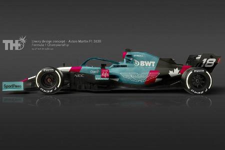 Aston Martin Racing Point - Photoshop - Tim Holmes Design - 2019