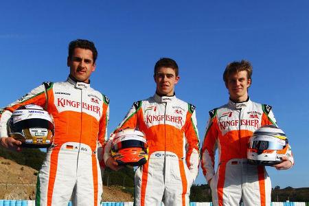 Sutil Hülkenberg Di Resta 2011