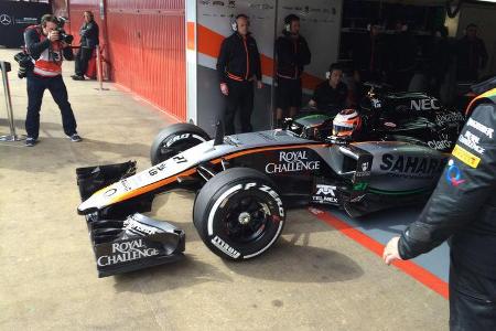 Force India VJM08 - Barcelona Test - 27. Februar 2015