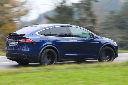 Tesla Model X Maximale Reichweite, Exterieur