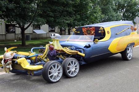 1972er Cadillac Custom Wagon The Pirate Surf Mobile
