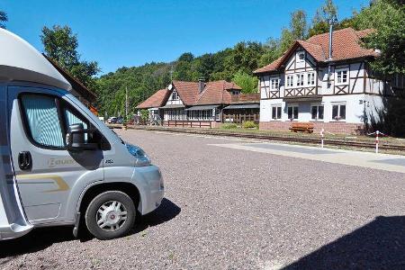 südlicher Pfälzerwald Stellplatz Altes Bahnhöfl